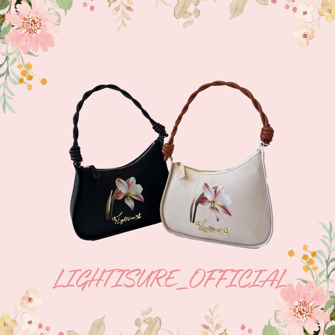 Ivory Lily Twist Shoulder Bag
