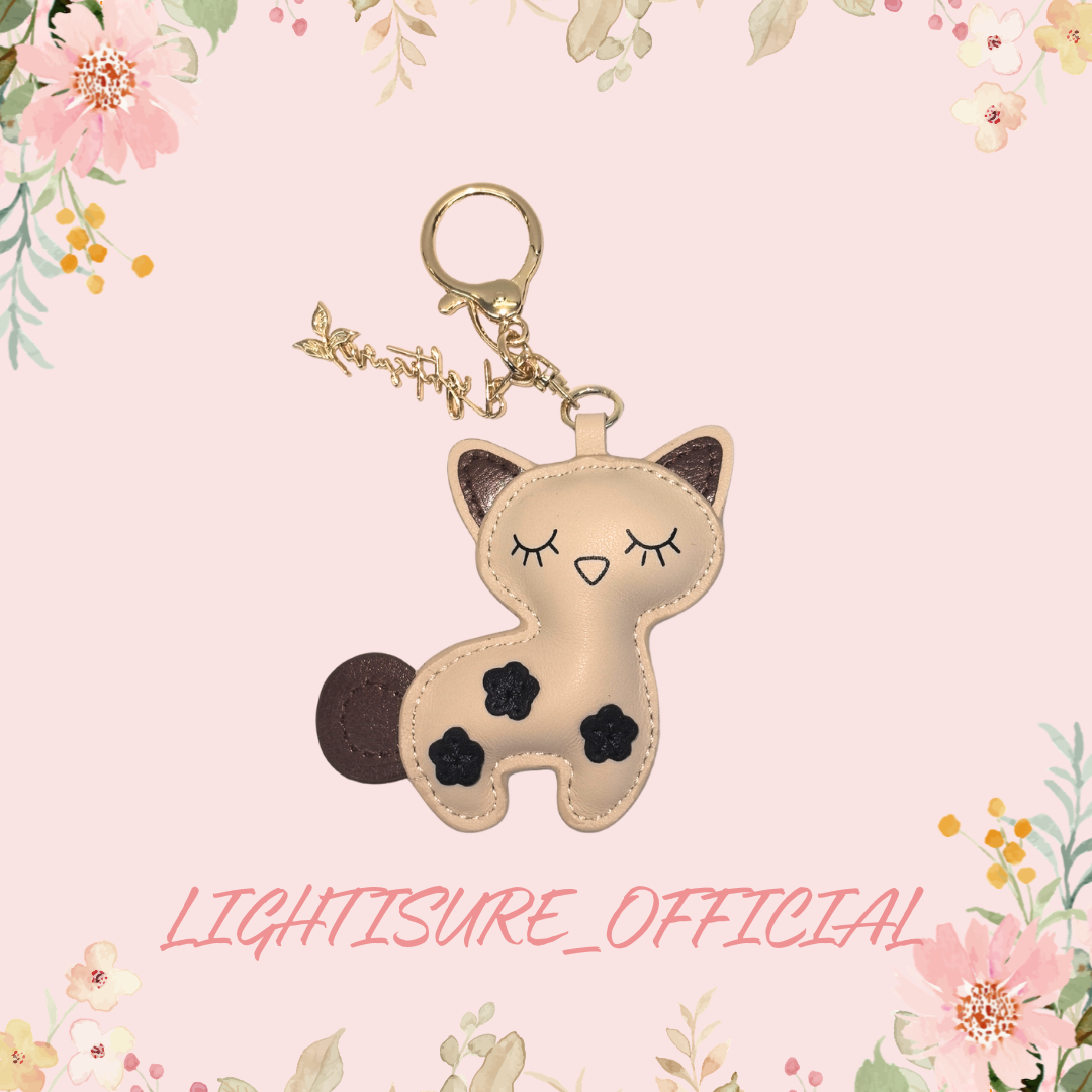 Lightisure Leather Cat Bag Charm